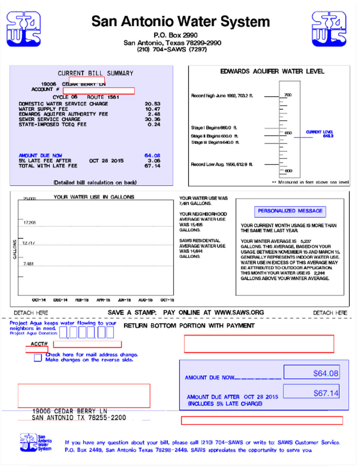 USA T-Mobile utility bill